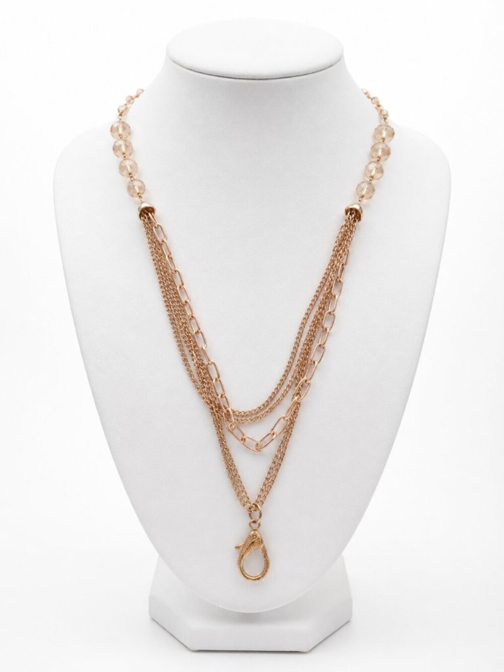 Lanyard Chain w/ Glass Beads